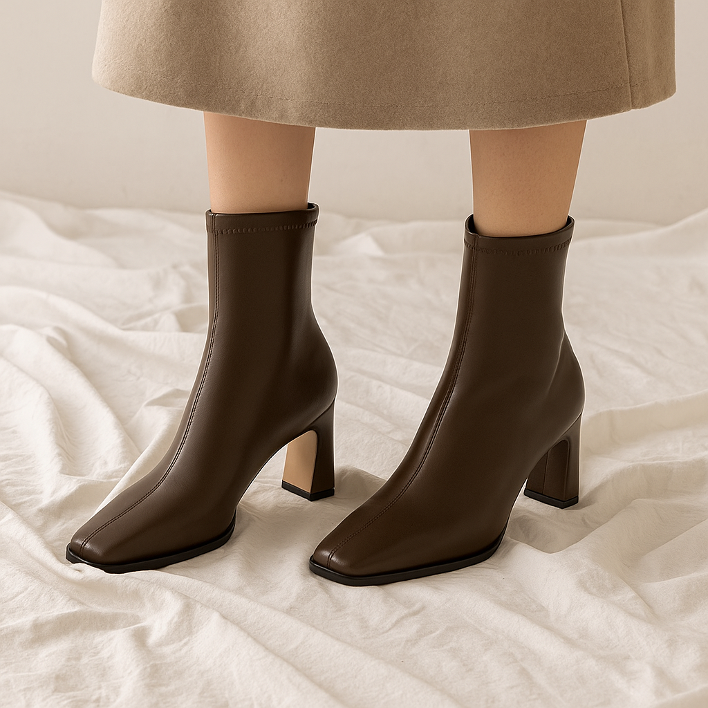 VALENTIA™ — The Luxe Leather Ankle Boot