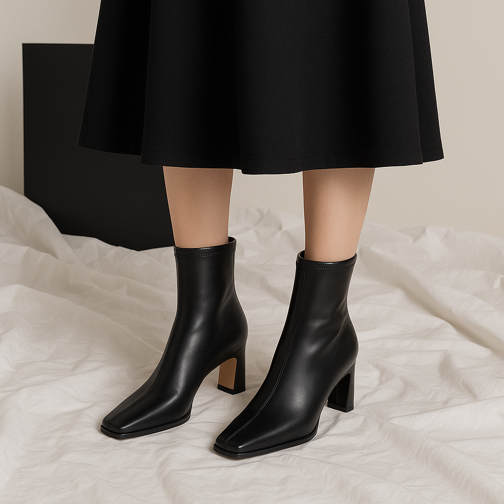 VALENTIA™ — The Luxe Leather Ankle Boot