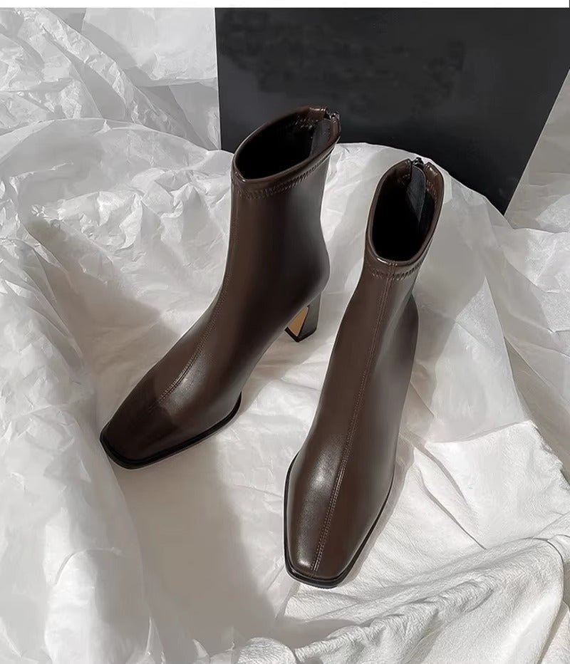 VALENTIA™ — The Luxe Leather Ankle Boot