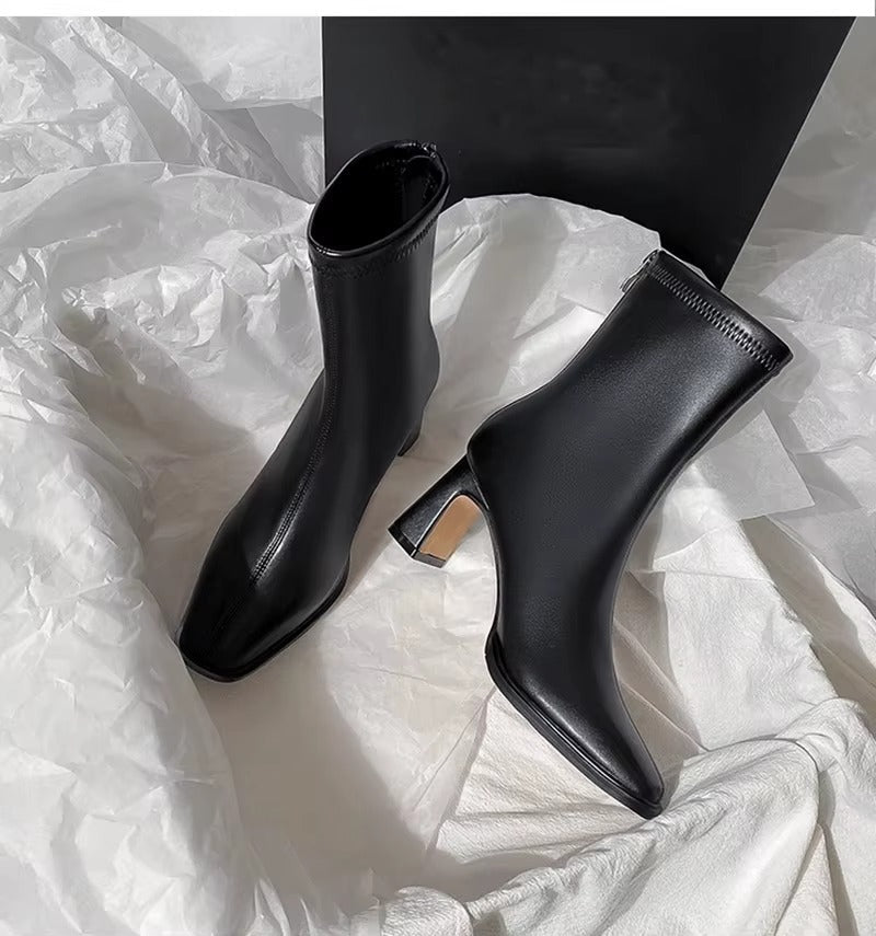 VALENTIA™ — The Luxe Leather Ankle Boot