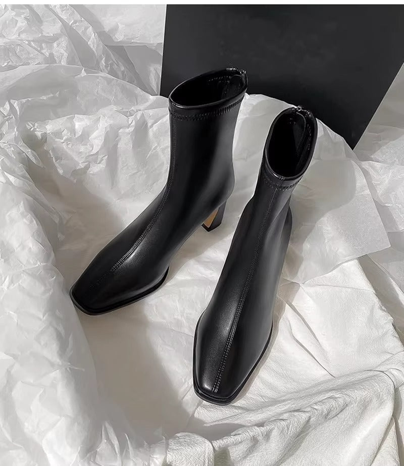 VALENTIA™ — The Luxe Leather Ankle Boot